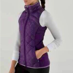 Lulu Lemon quilted purple vest